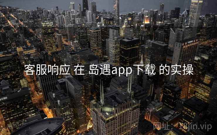 客服响应 在 岛遇app下载 的实操