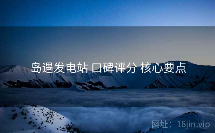 岛遇发电站 口碑评分 核心要点