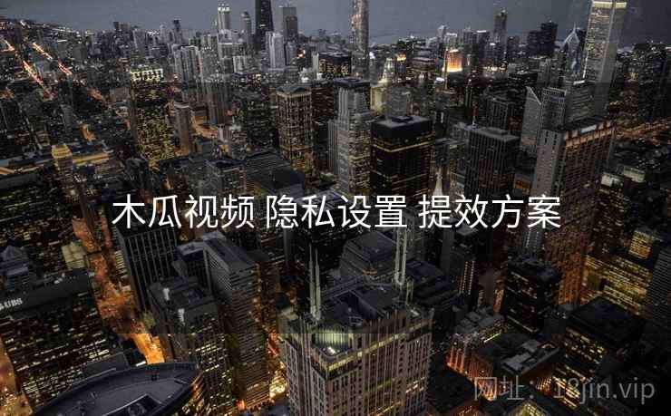木瓜视频 隐私设置 提效方案