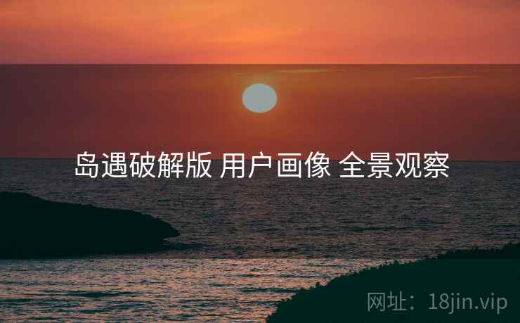 岛遇破解版 用户画像 全景观察