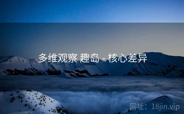 多维观察 趣岛 - 核心差异