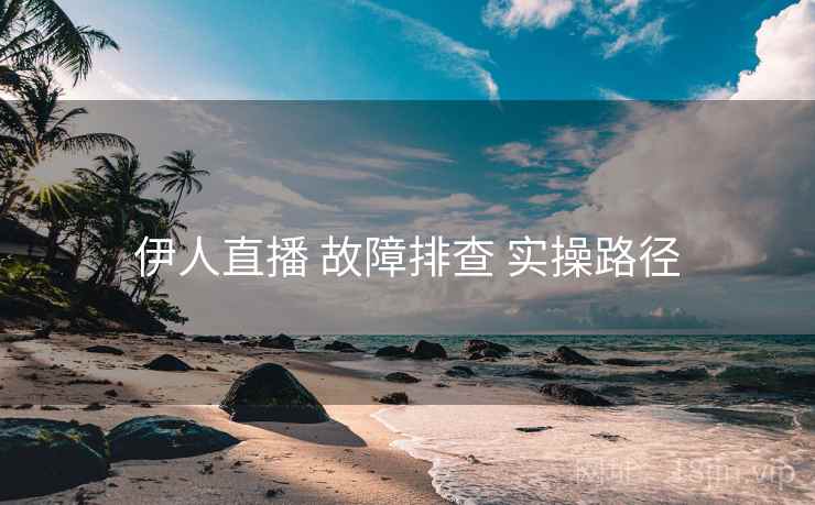 伊人直播 故障排查 实操路径