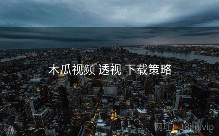 木瓜视频 透视 下载策略