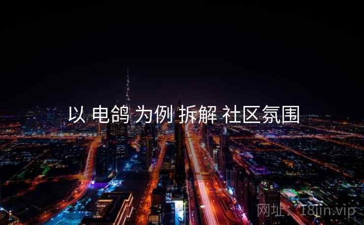 以 电鸽 为例 拆解 社区氛围