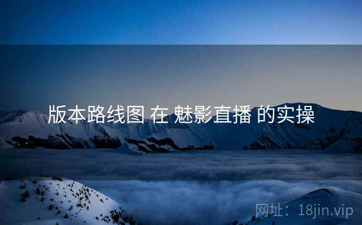 版本路线图 在 魅影直播 的实操