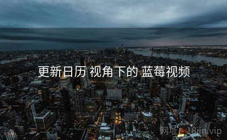 更新日历 视角下的 蓝莓视频